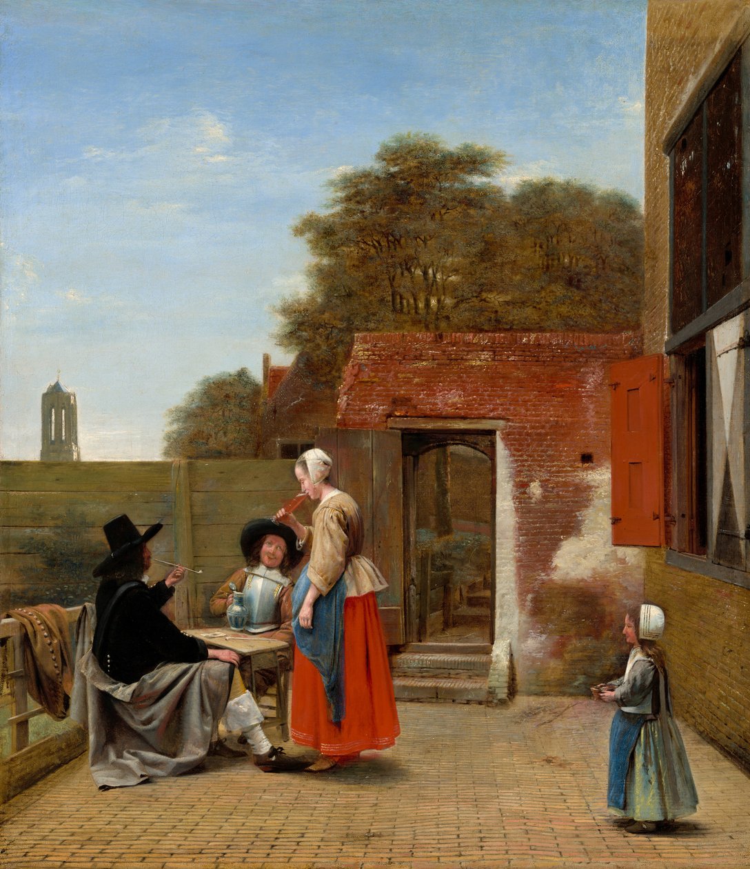 Un cortile olandese da Pieter de Hooch