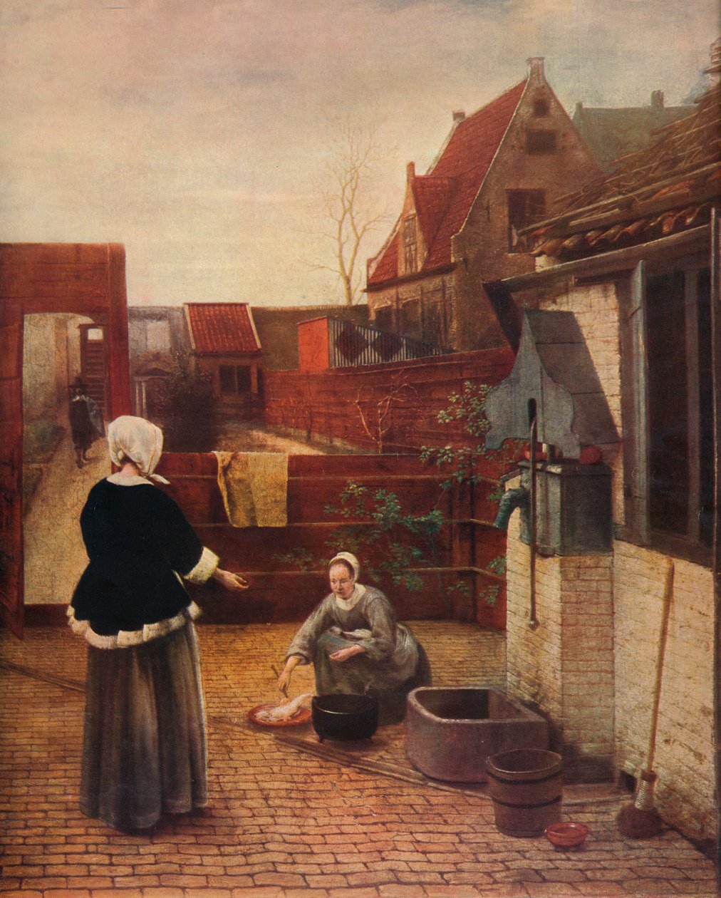 Un Cortile Olandese, c1658 da Pieter de Hooch