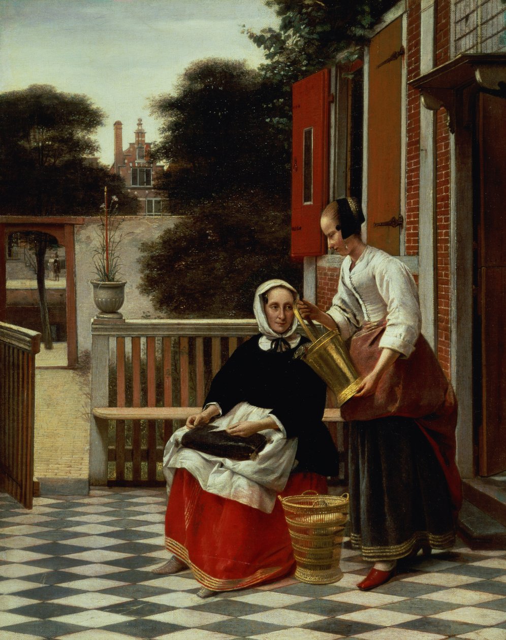 Una padrona e la sua cameriera da Pieter de Hooch