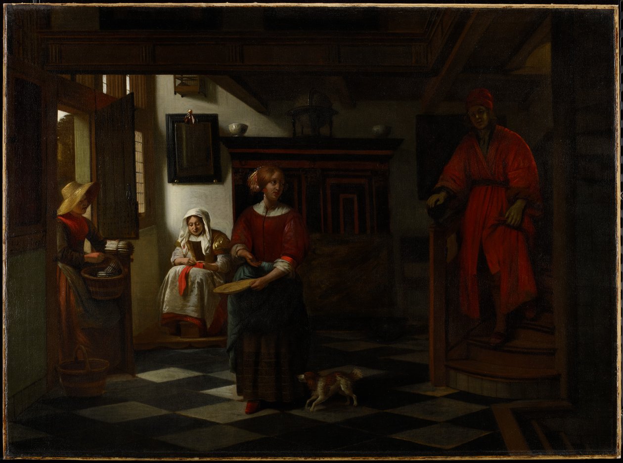 Il Venditore di Asparagi, 1675-80 da Pieter de Hooch