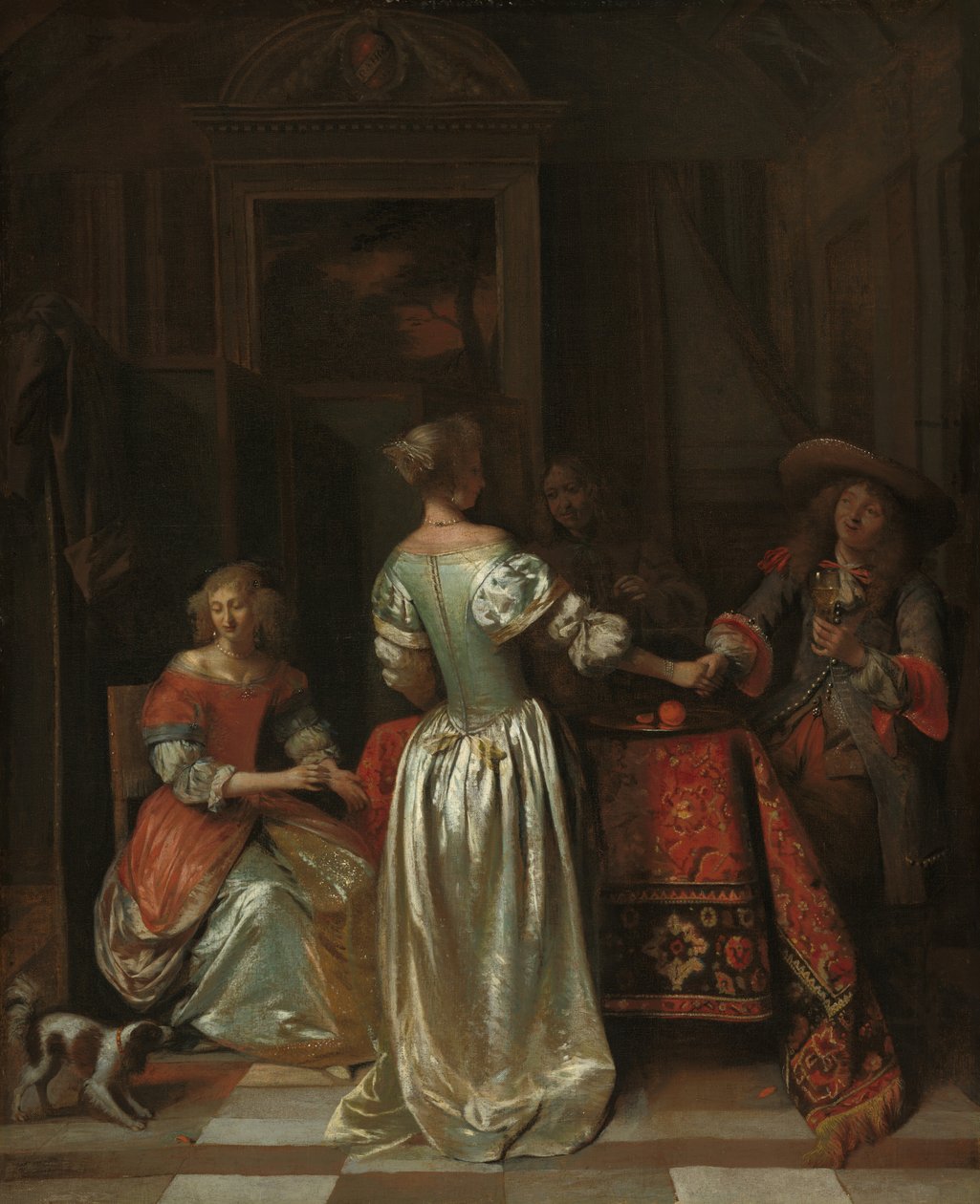 Il saluto, c.1675 da Pieter de Hooch