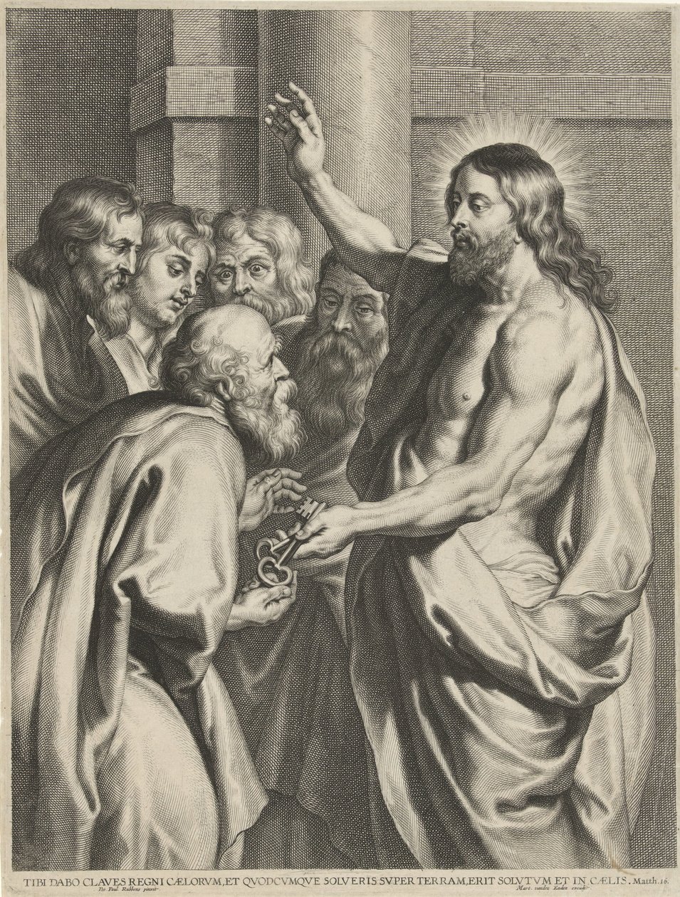 Cristo dà le chiavi a Pietro da Pieter de Jode (I)