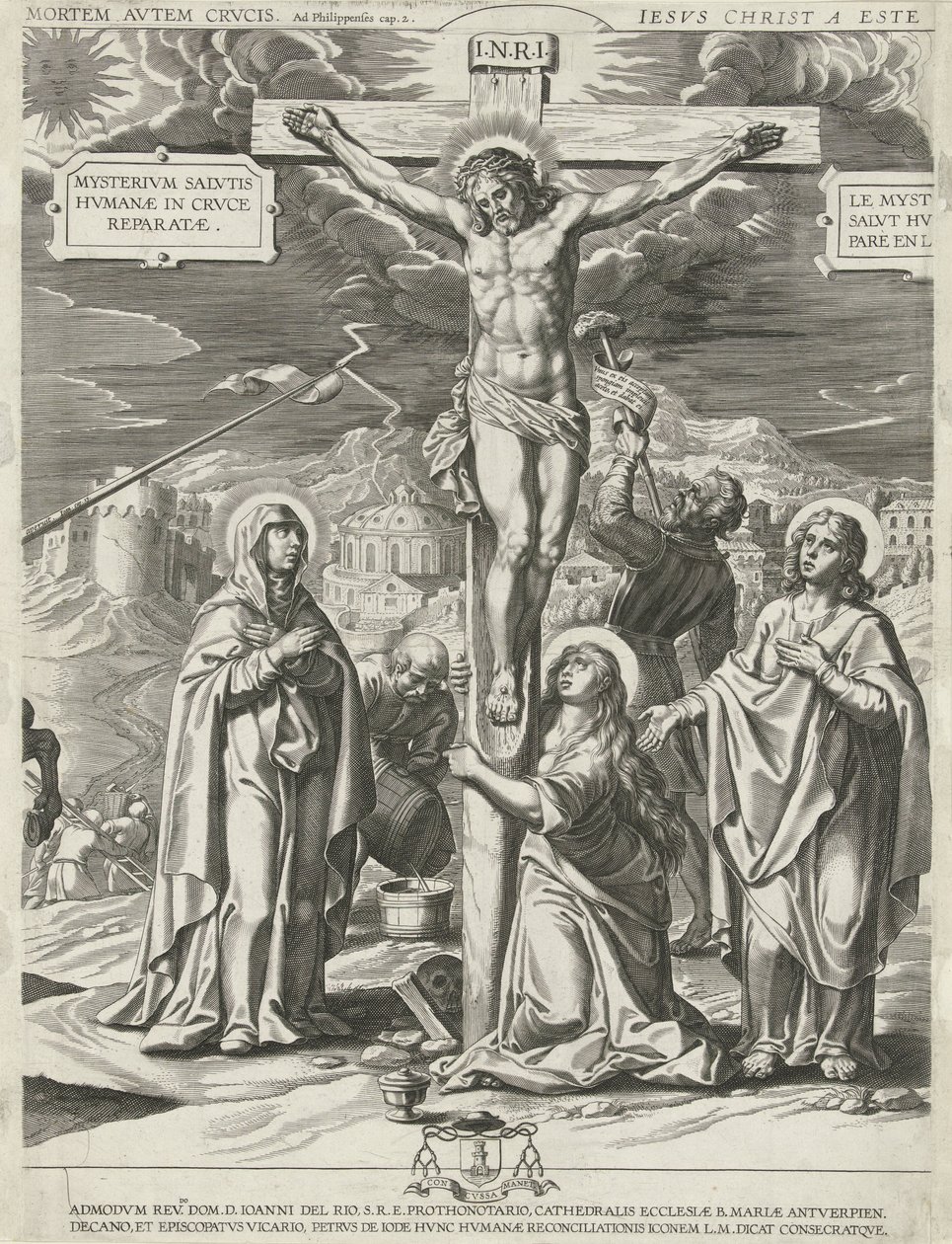 Crocifissione di Cristo (parte centrale) da Pieter de Jode (I)