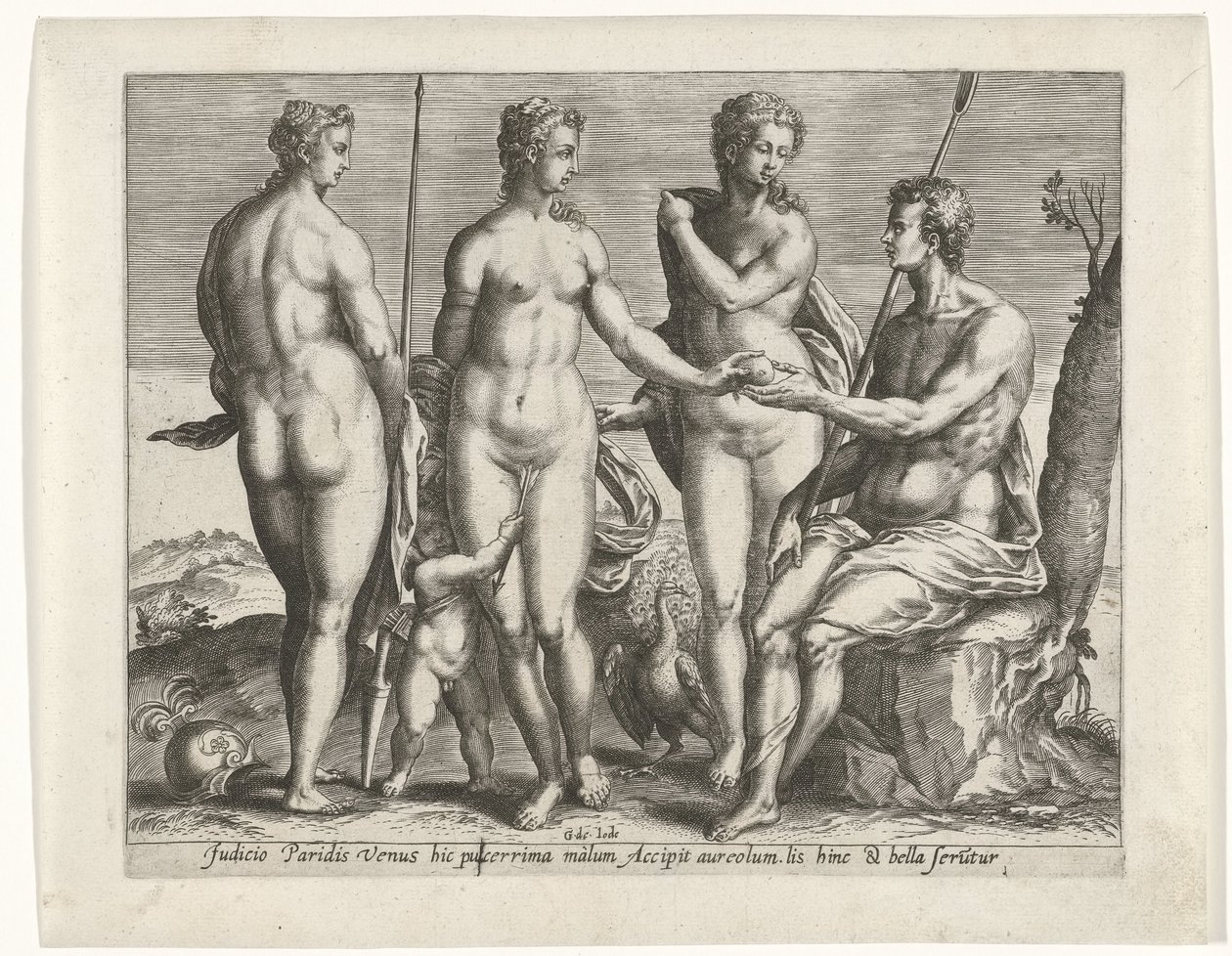 Il giudizio di Paride da Pieter de Jode (I)