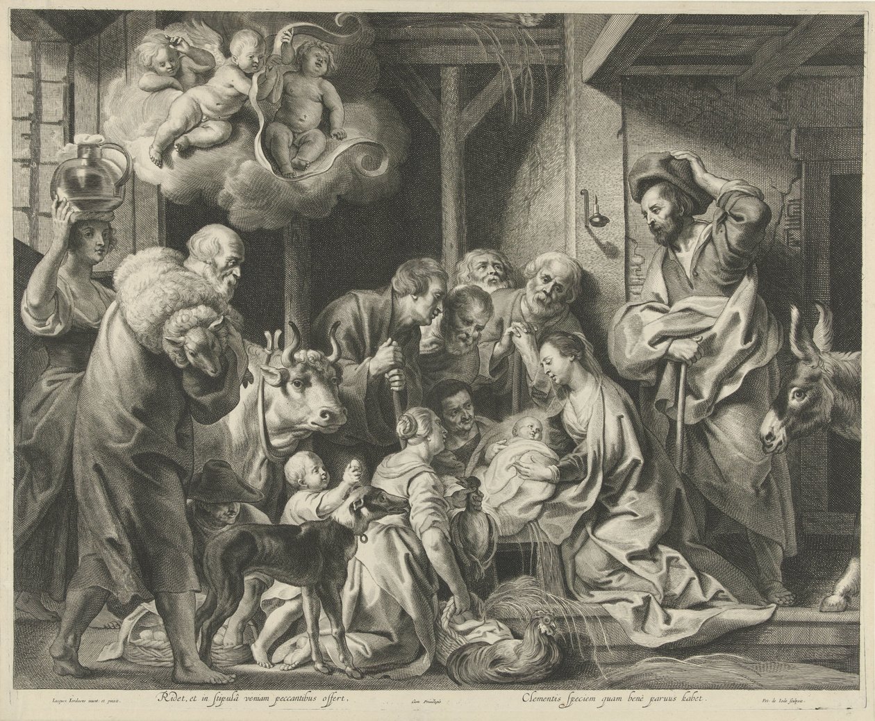 Adorazione dei pastori da Pieter de Jode (II)