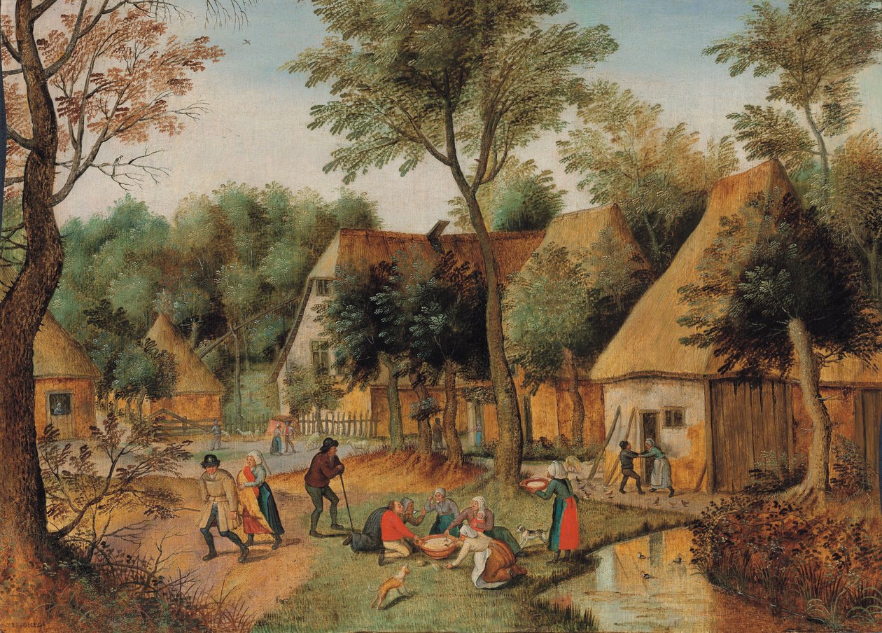 Ora di pranzo in campagna da Pieter Brueghel the Younger