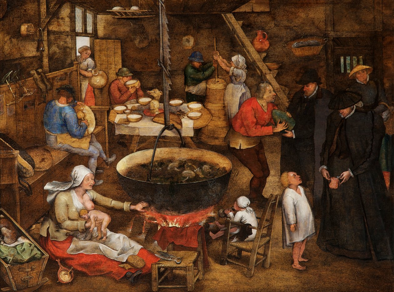 Visita a una fattoria da Pieter the Younger Brueghel