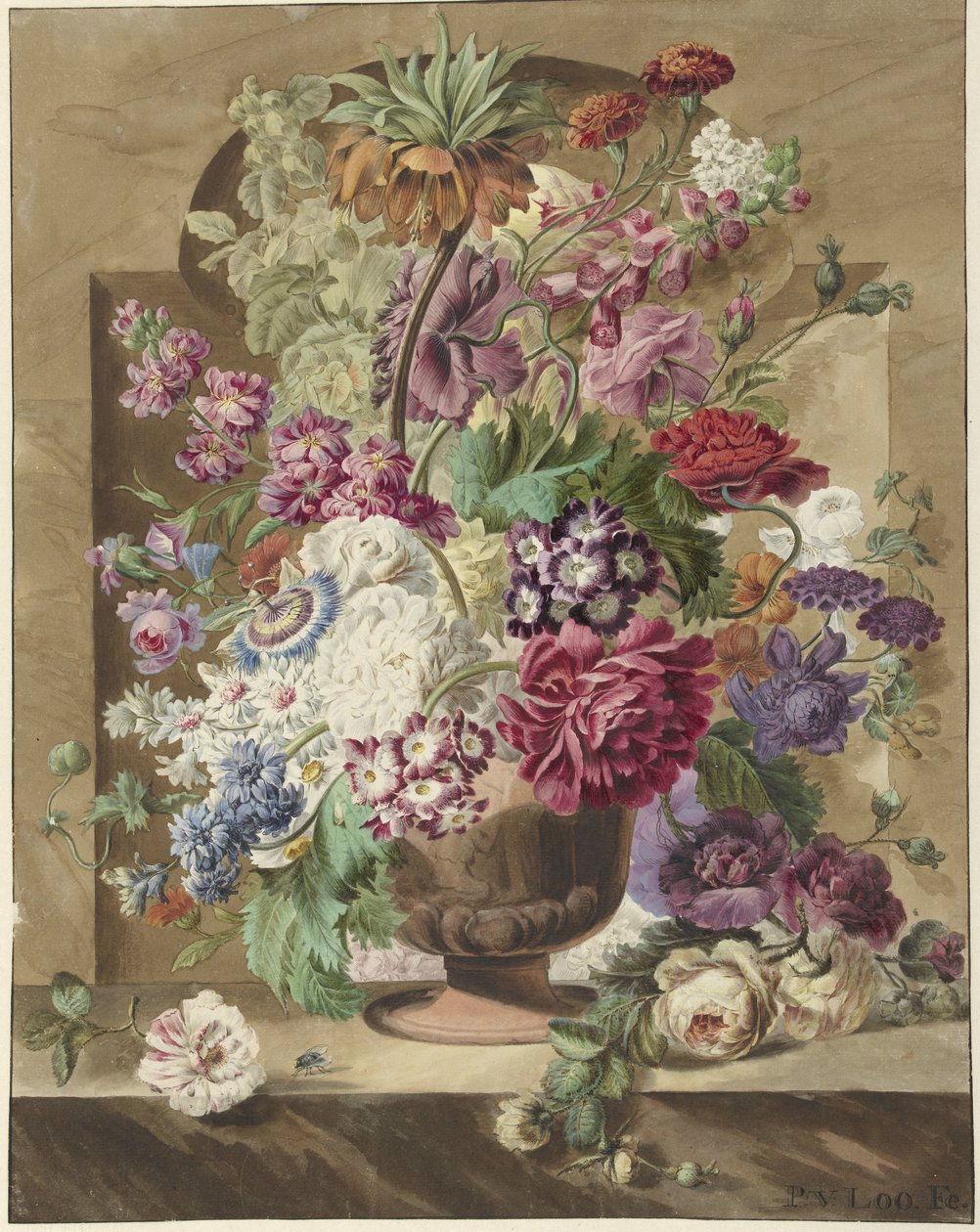Composizione floreale da Pieter van Loo
