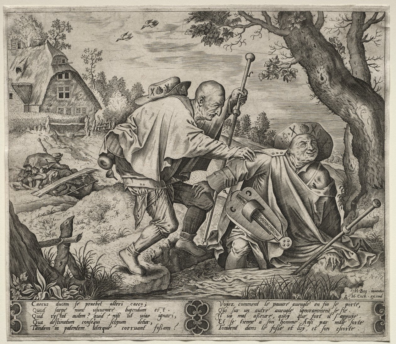 I ciechi che guidano i ciechi da Pieter van der Heyden