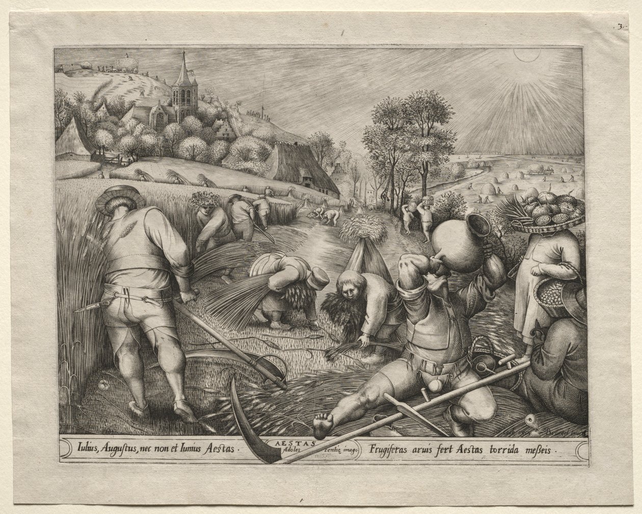 Le Quattro Stagioni: Estate, 1570 da Pieter van der Heyden
