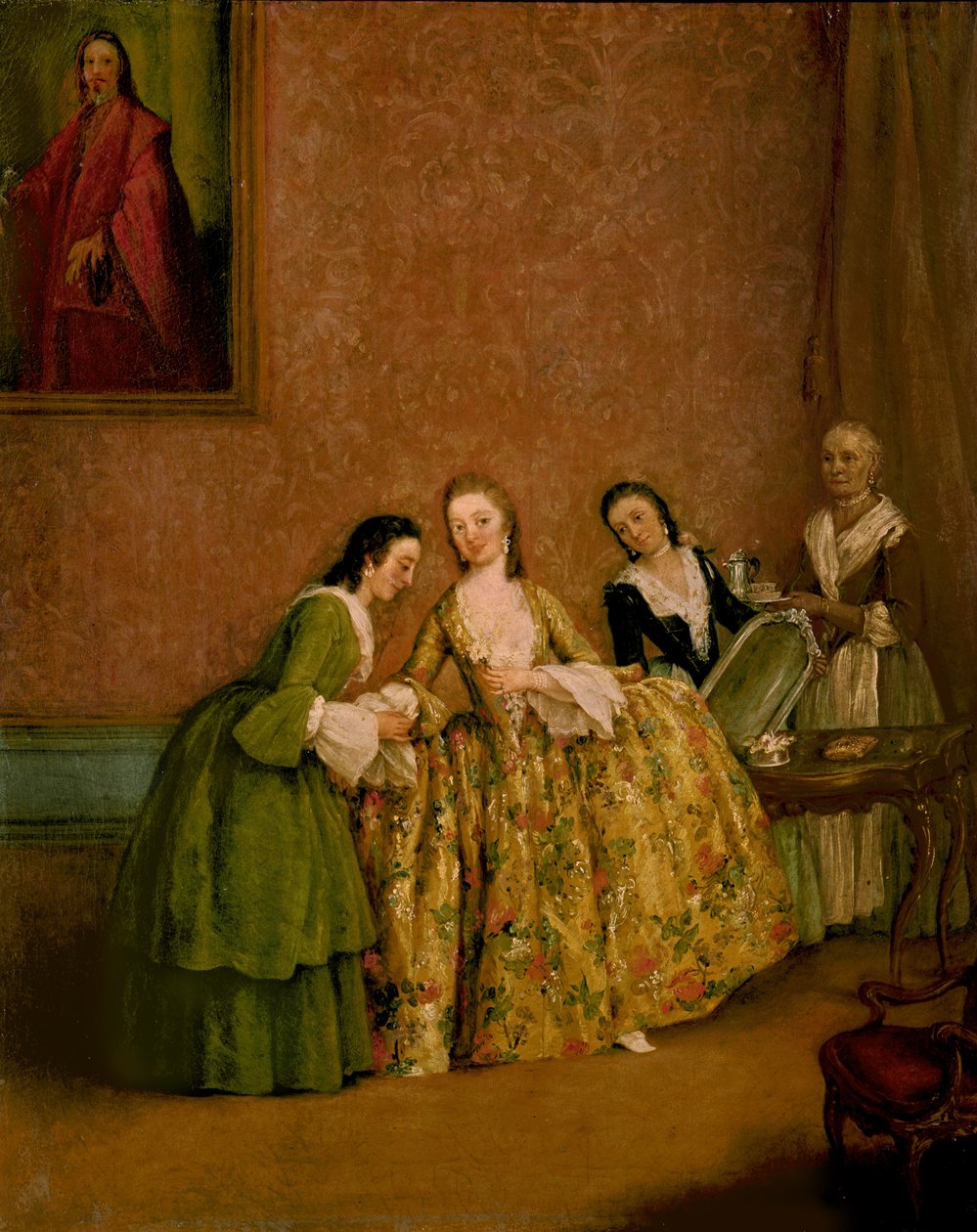 Signora che si veste, o Signora alla toilette da Pietro Longhi