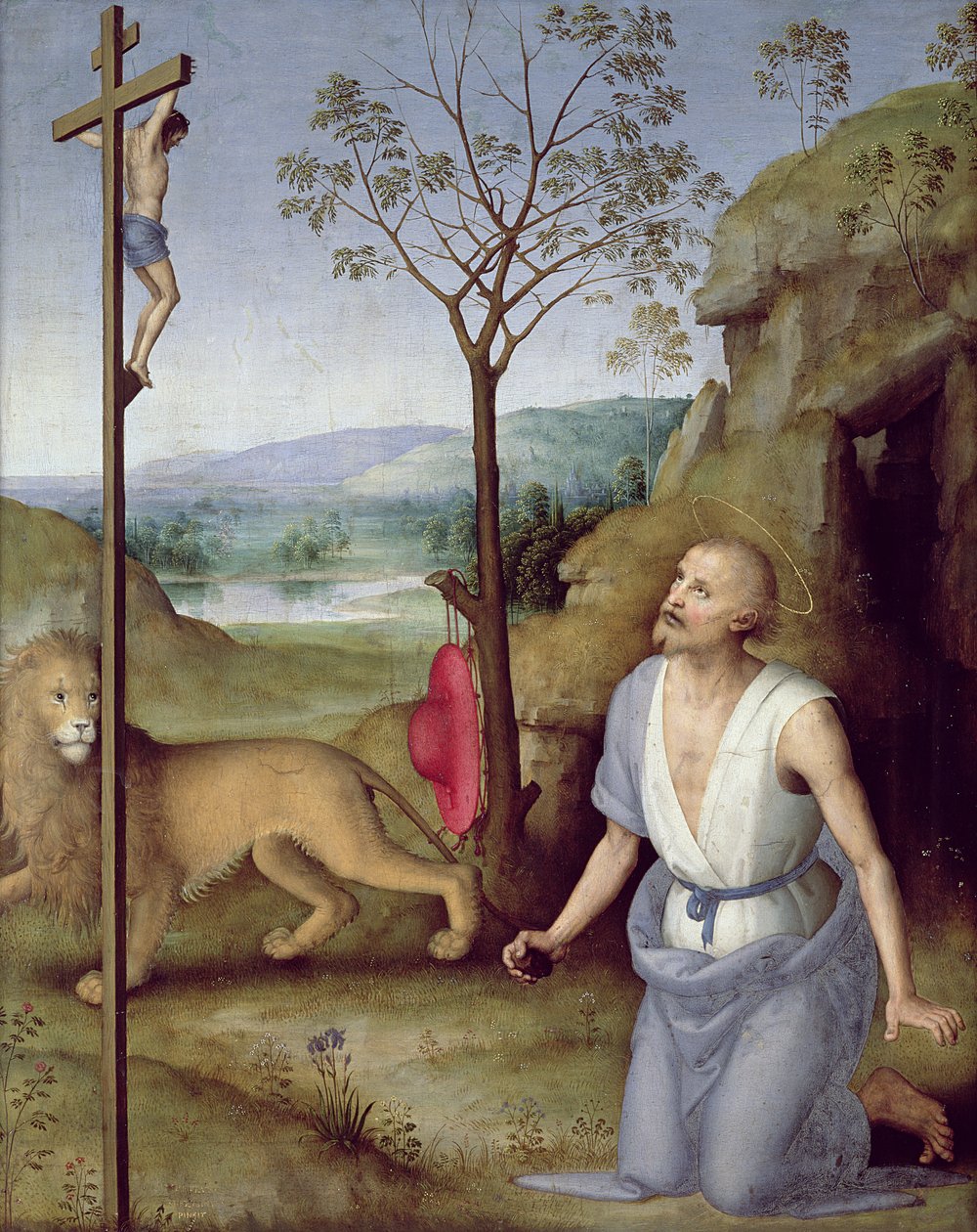 San Girolamo nel deserto, c.1499-1502 da Pietro Perugino