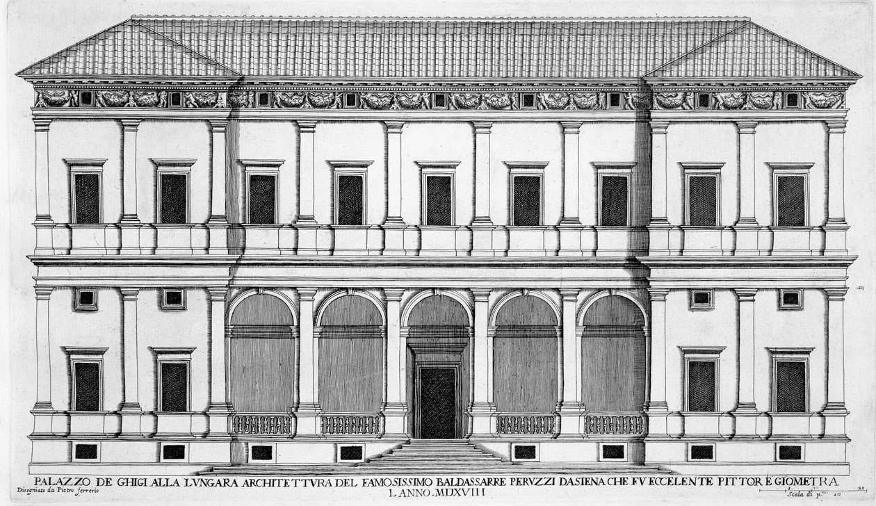 Palazzo Chigi sulla Lungara, Roma, da 