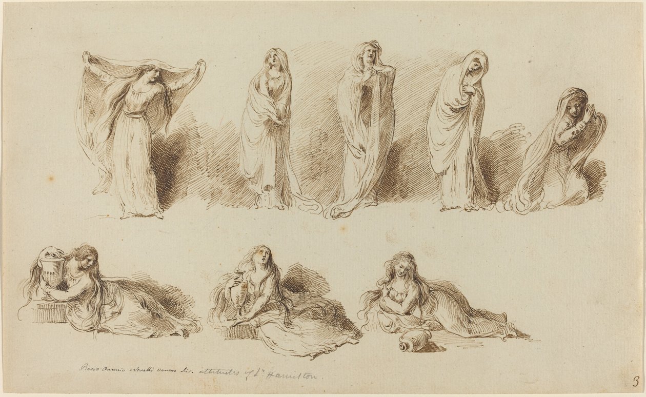 Le attitudini di Lady Hamilton da Pietro Antonio Novelli