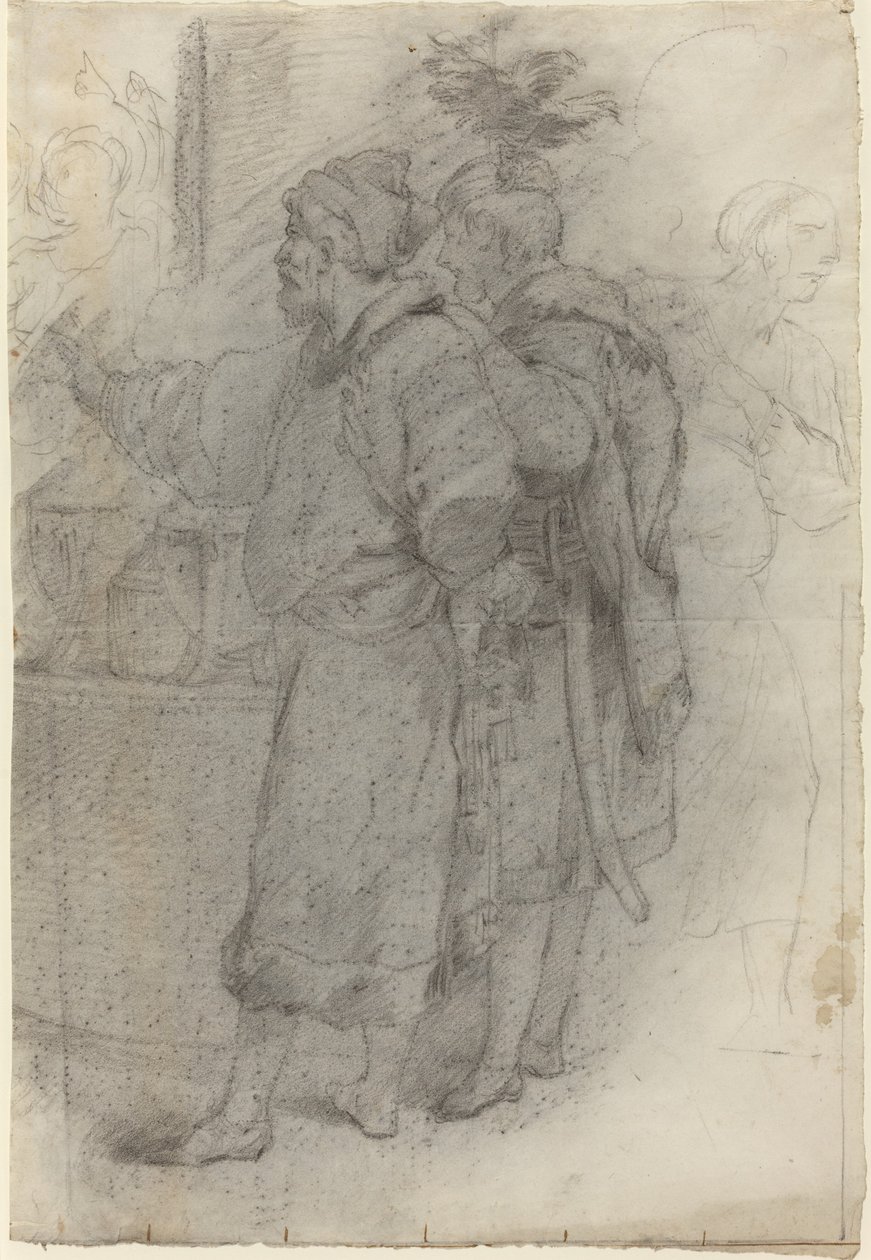 Due cortigiani in piedi da Pietro Fancelli
