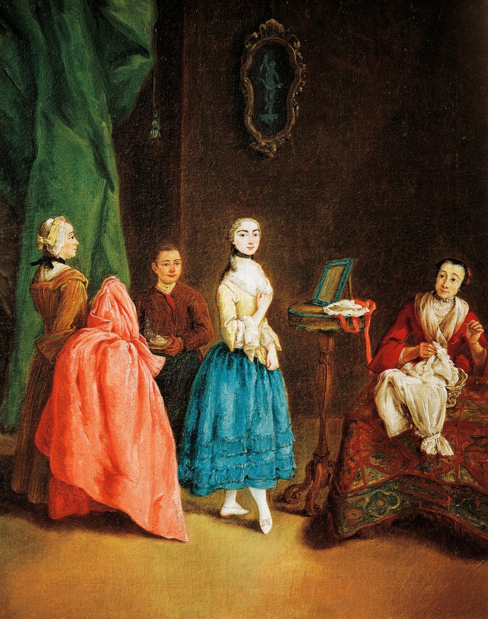 Signora dalla sarta, di Pietro Longhi (1701-1785) da Pietro Longhi