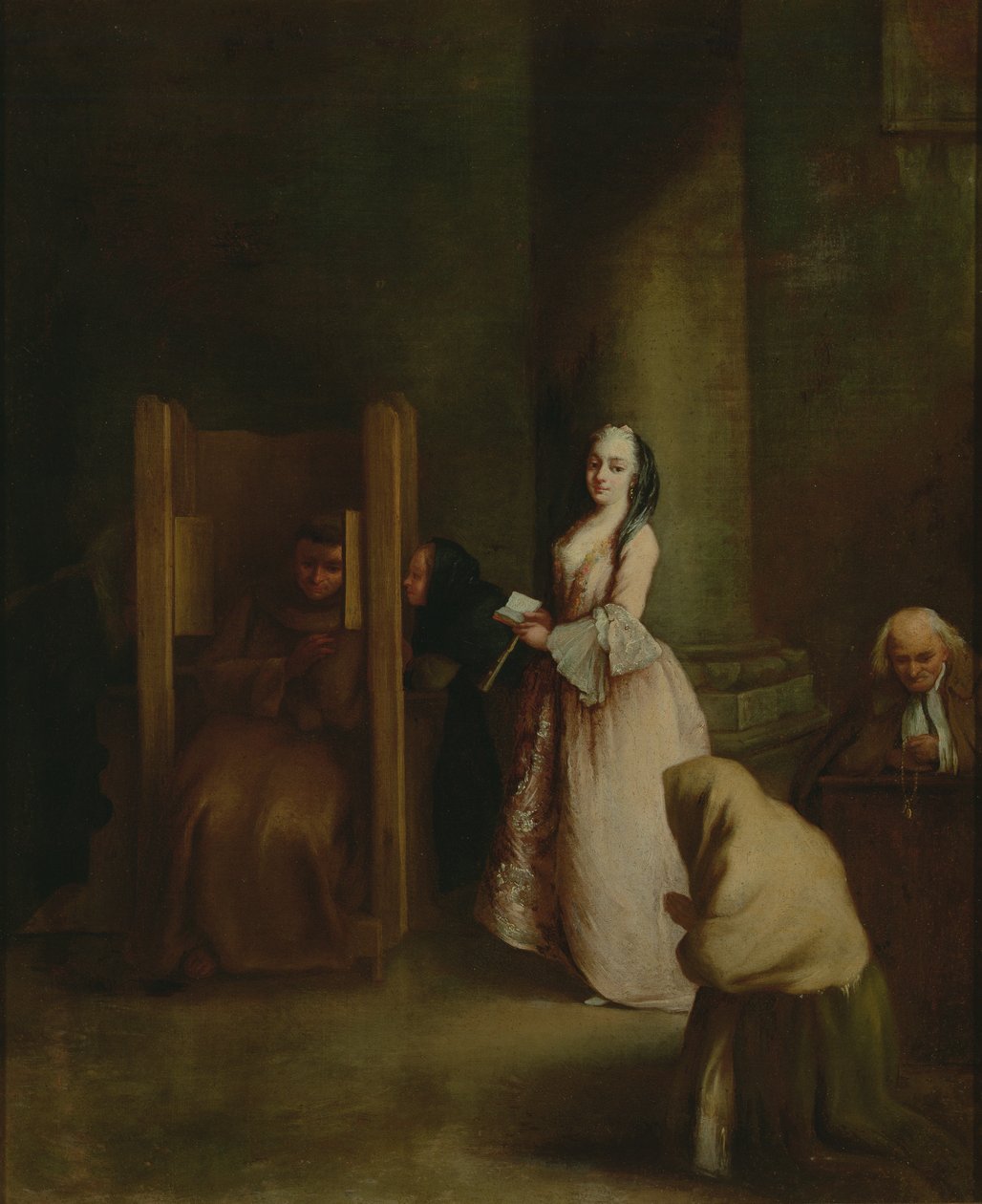 La confessione, 1750s da Pietro Longhi