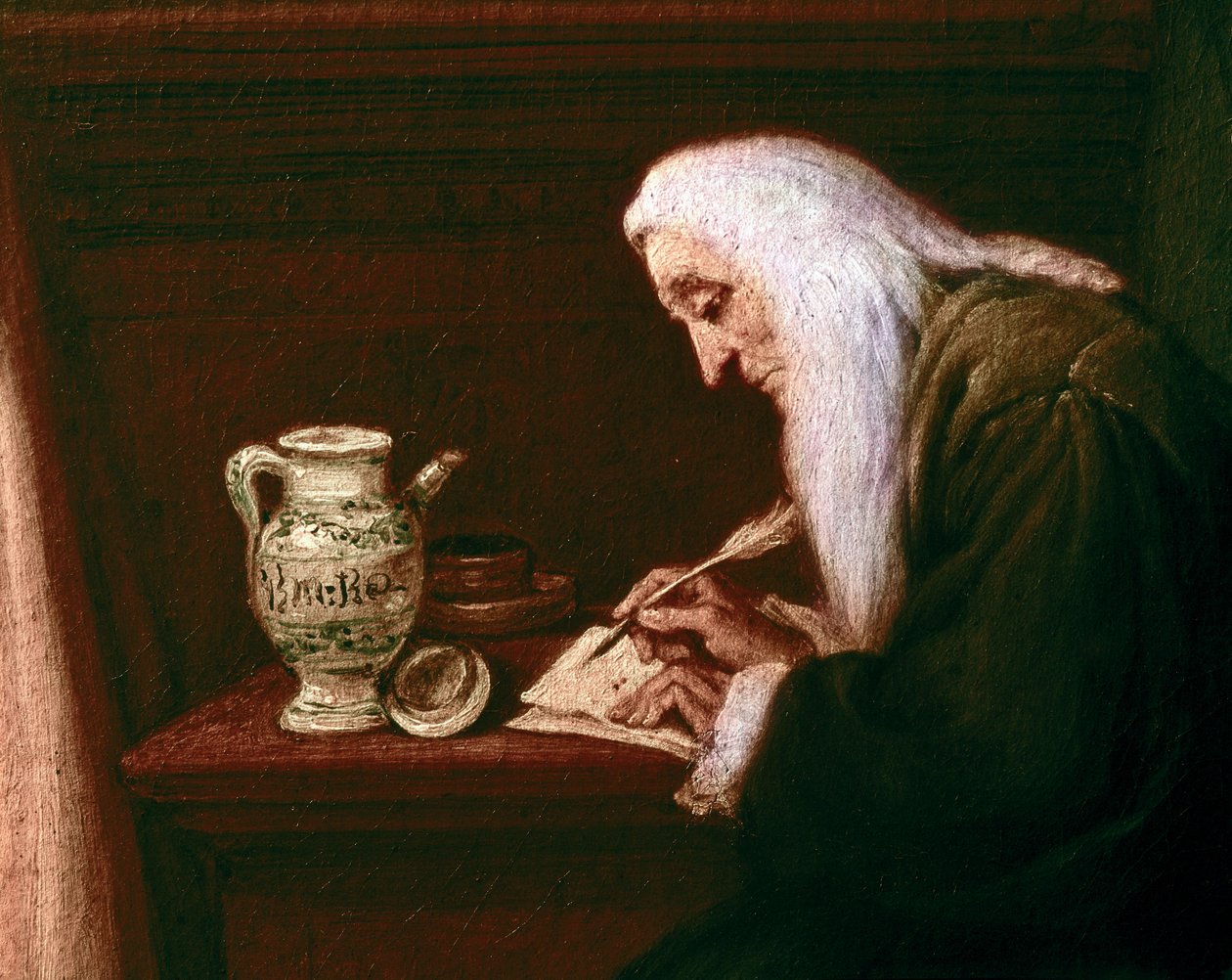 Il farmacista, dettaglio da Pietro Longhi