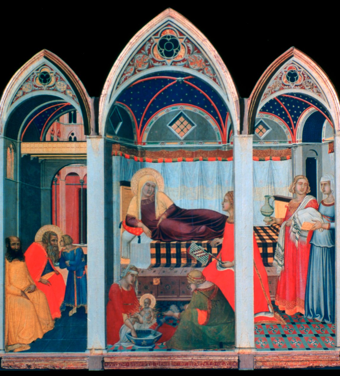 Nascita della Vergine, 1342 da Pietro Lorenzetti