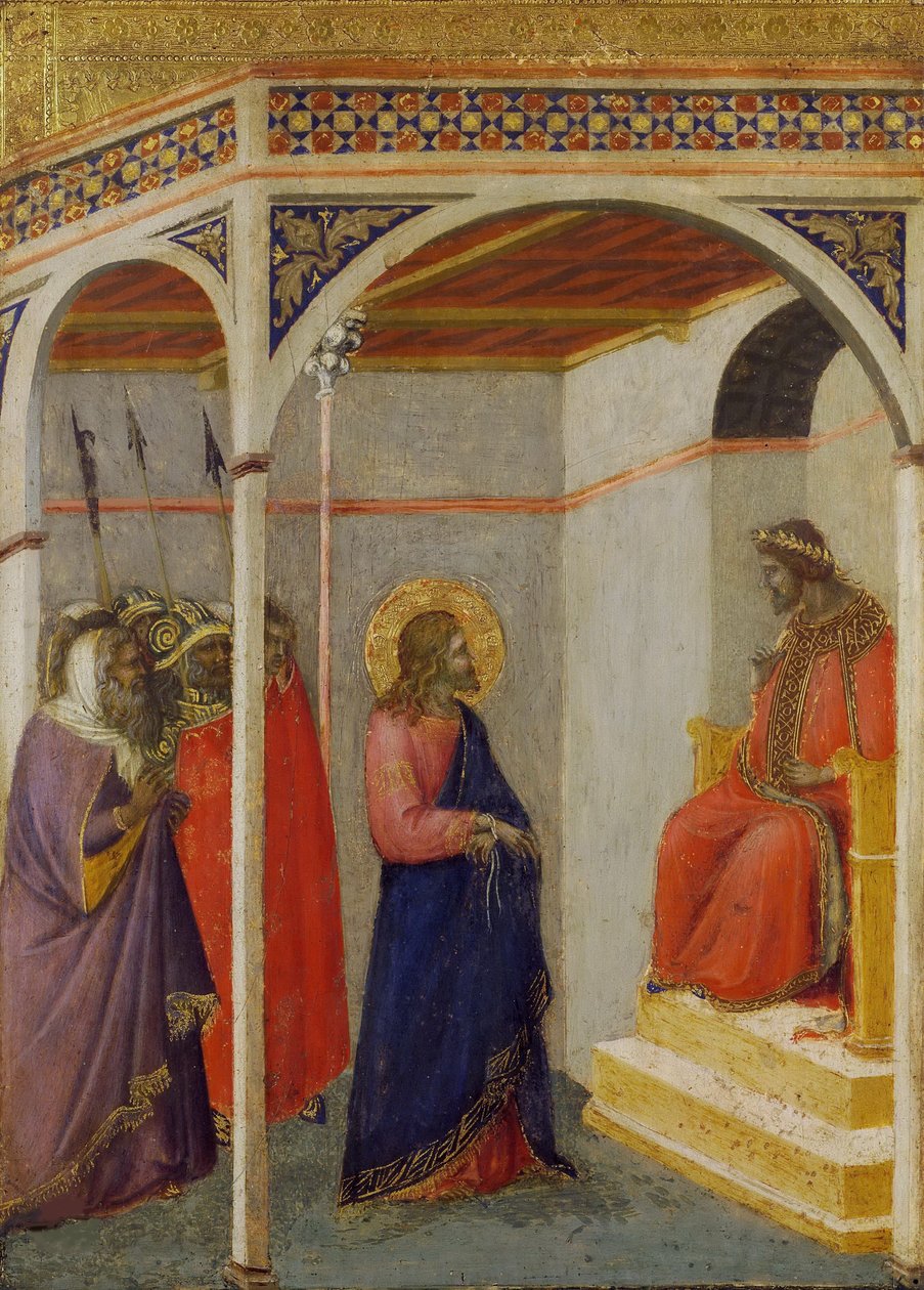Cristo davanti a Pilato, ca. 1335 da Pietro Lorenzetti