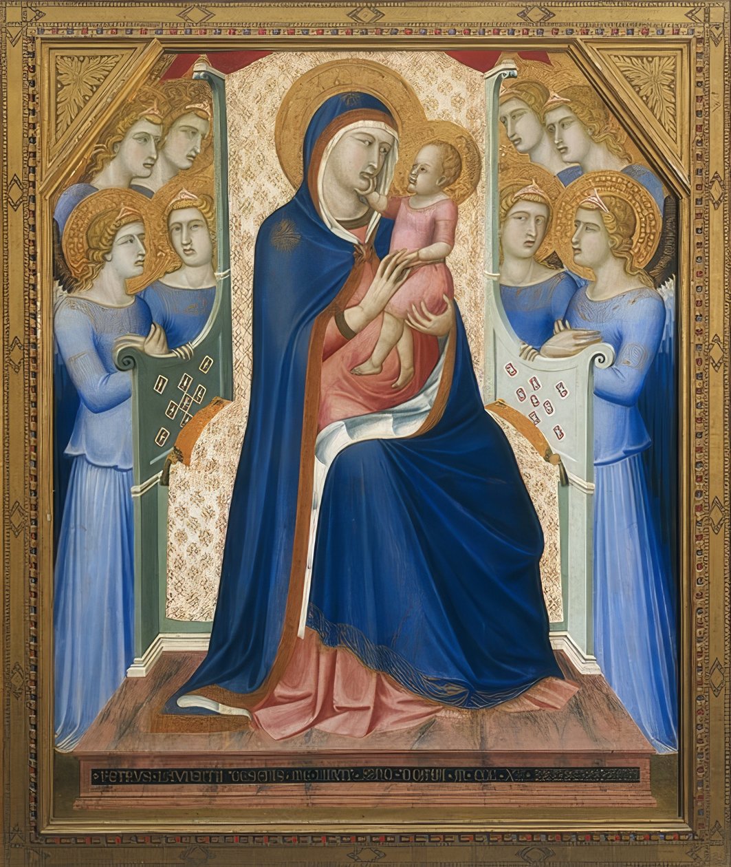 Madonna circondata da angeli. Circa 1340 da Pietro Lorenzetti