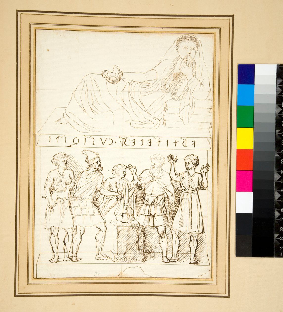 Urna cineraria etrusca da Pietro Santi Bartoli