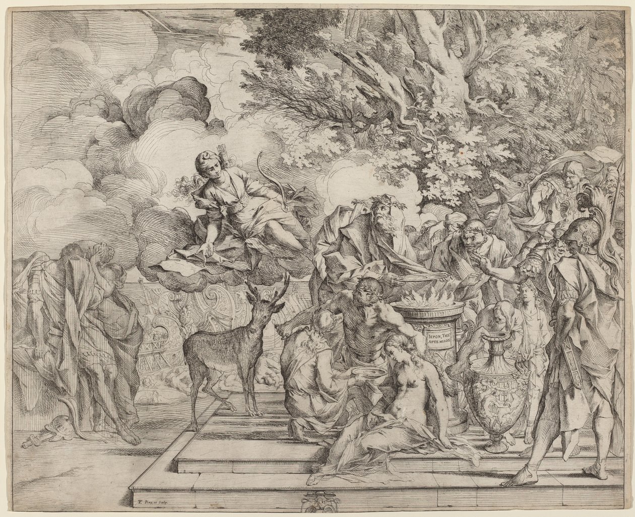 Il sacrificio di Ifigenia da Pietro Testa