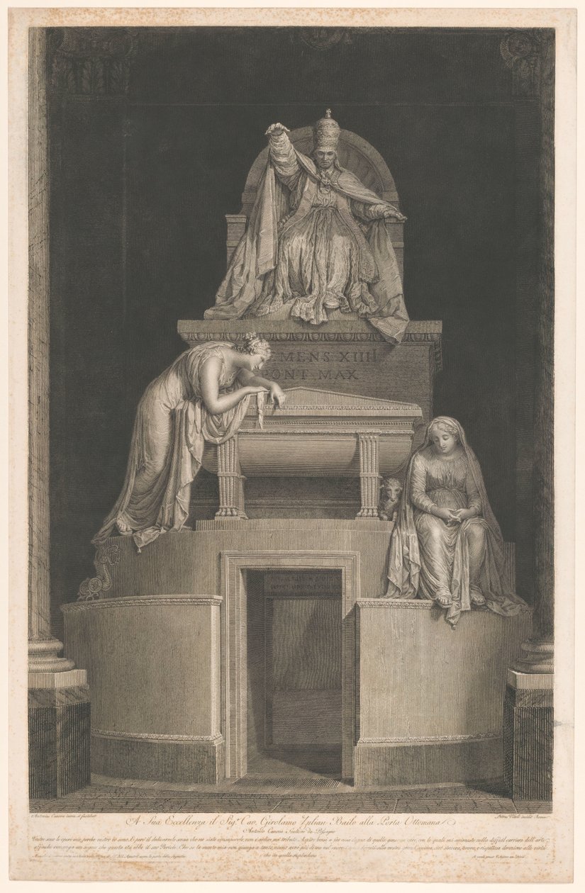 Tomba di papa Clemente XIV da Pietro Vitali