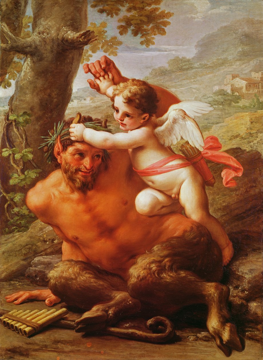 Cupido e Pan da Pietro da Cortona