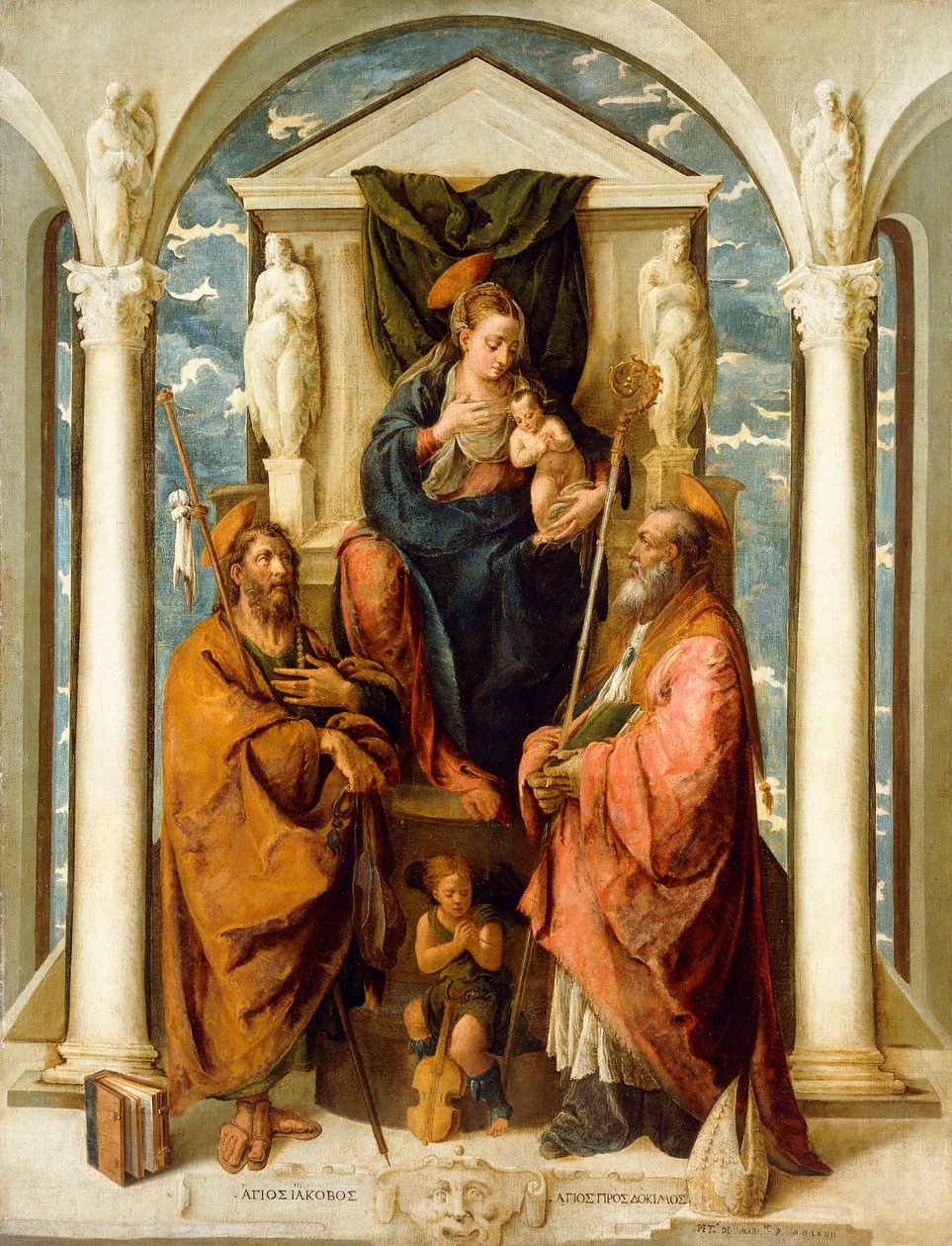 La Madonna col Bambino in trono da Pietro de Marascalchi