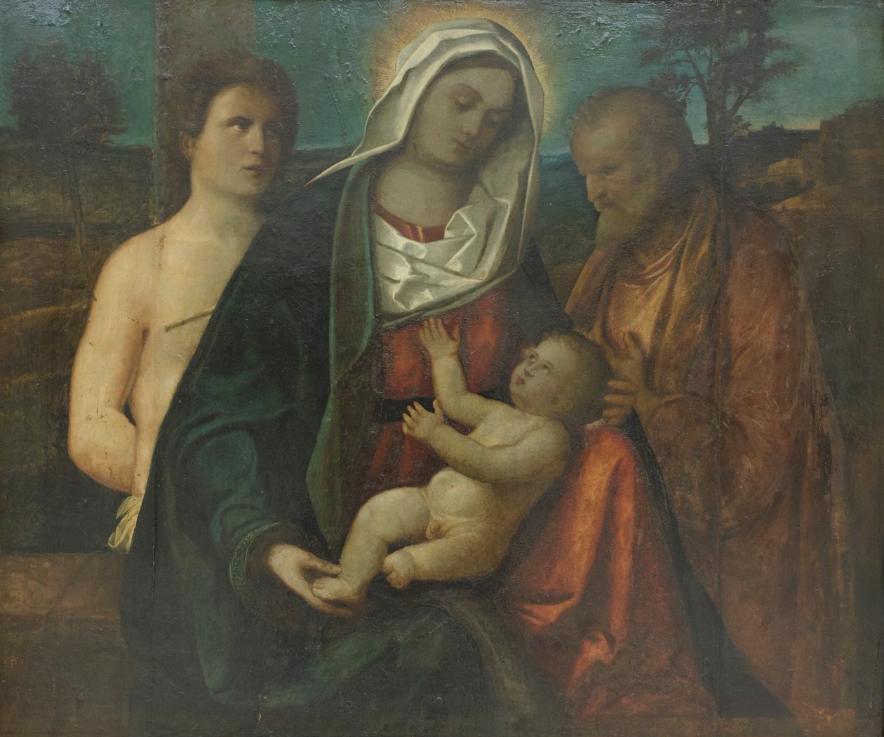 Sacra famiglia con san Sebastiano da Pietro degli Ingannati