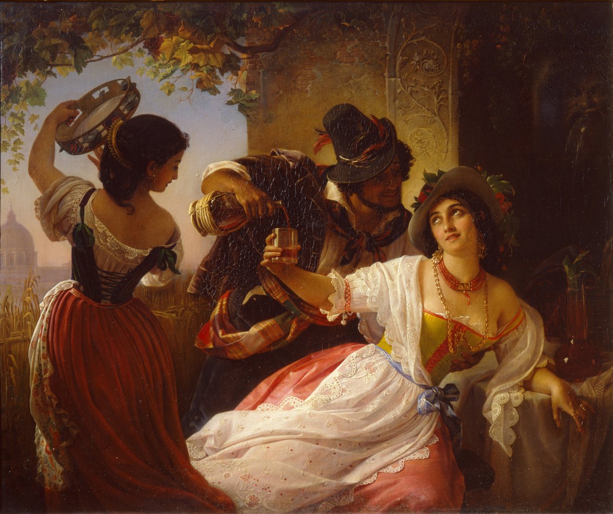Celebrazione di Ottobre a Roma, 1851 da Pimen Nikitich Orlov