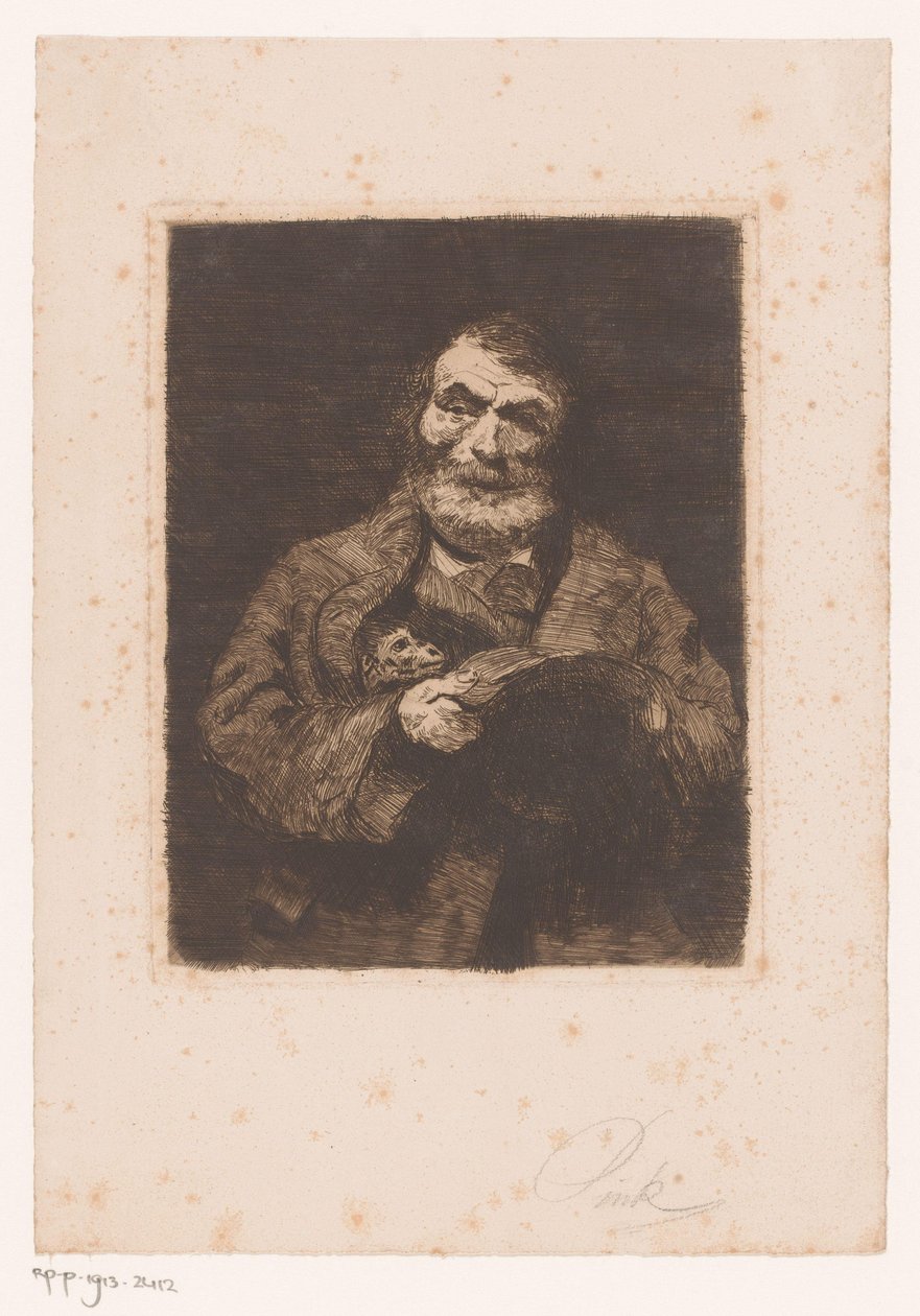 Uomo con scimmia da Pink (signed by artist)