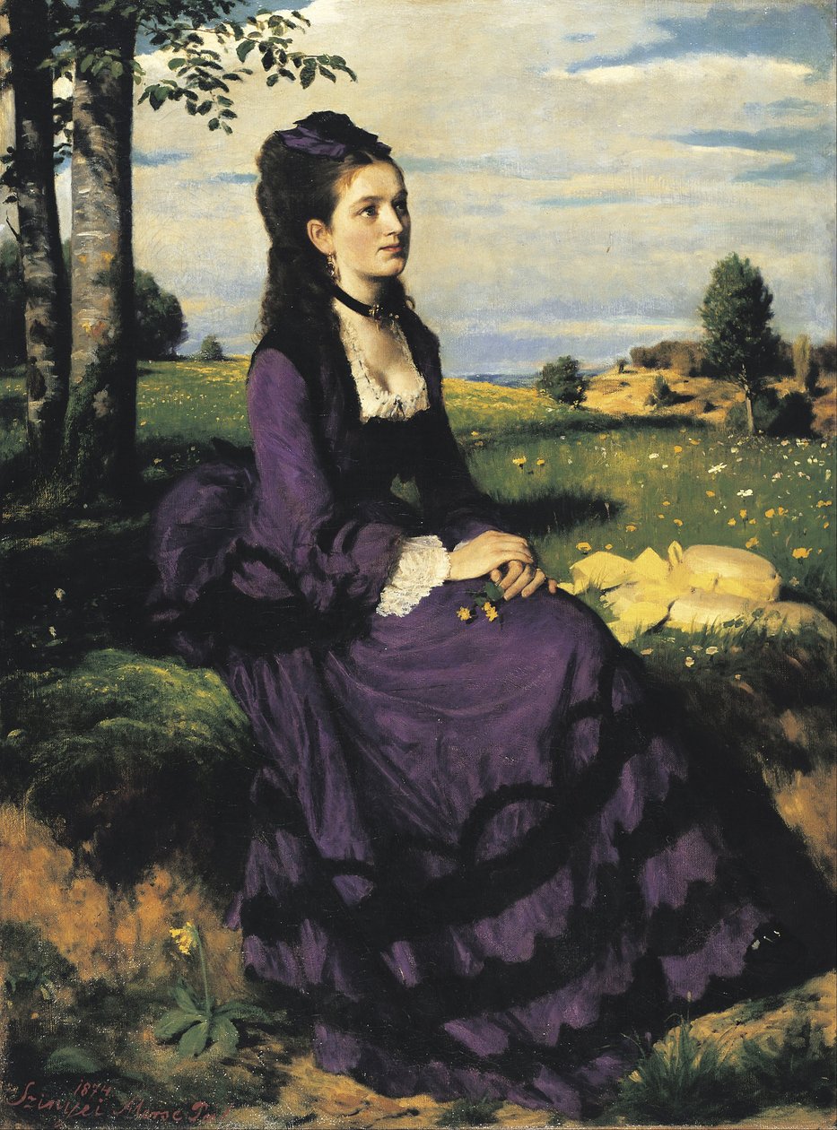Signora in viola da Pál Szinyei Merse