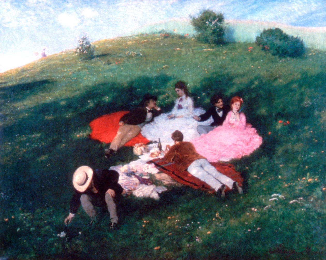Picnic a maggio, 1873 da Pál Szinyei Merse