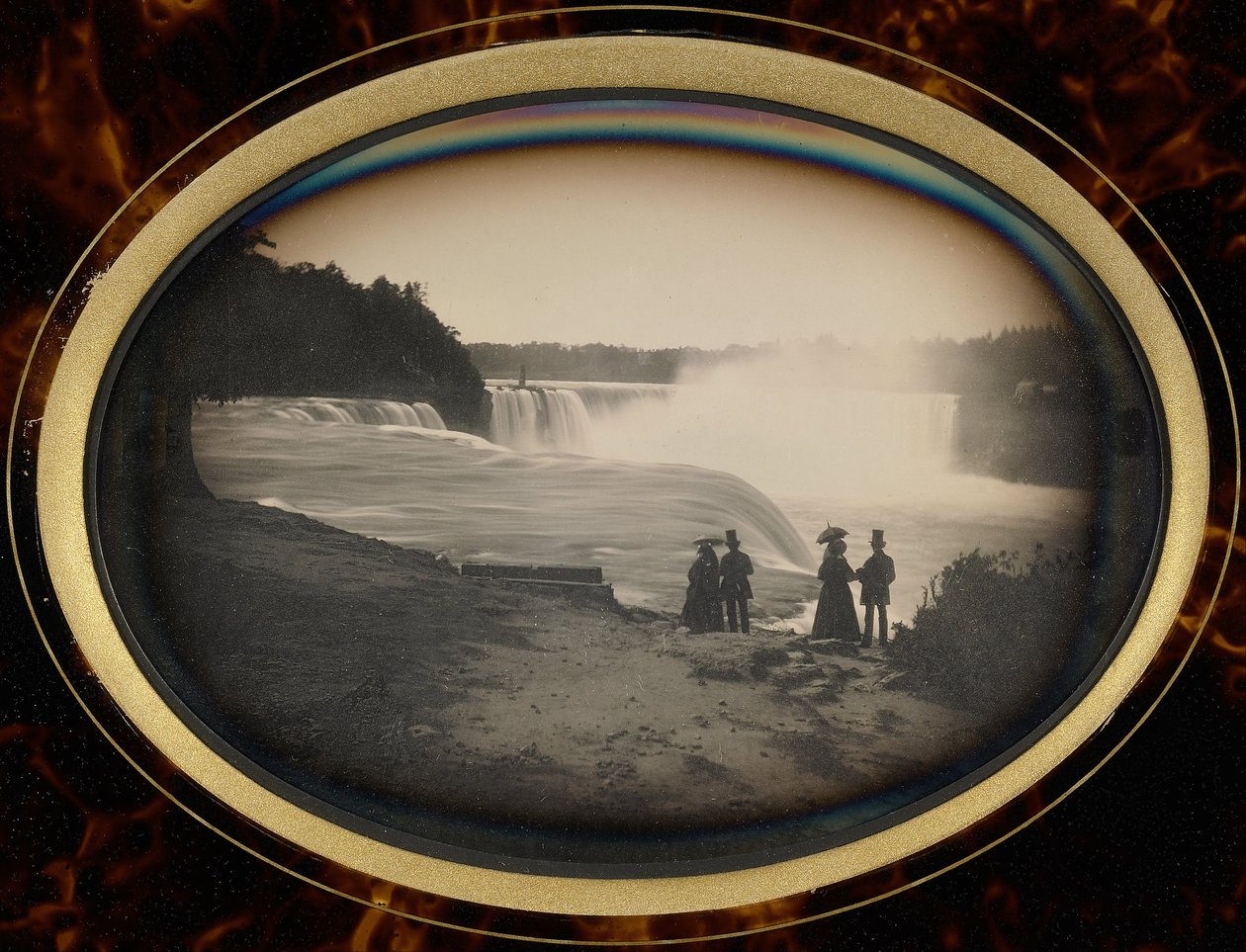 Scena alle cascate del Niagara da Platt D. Babbitt