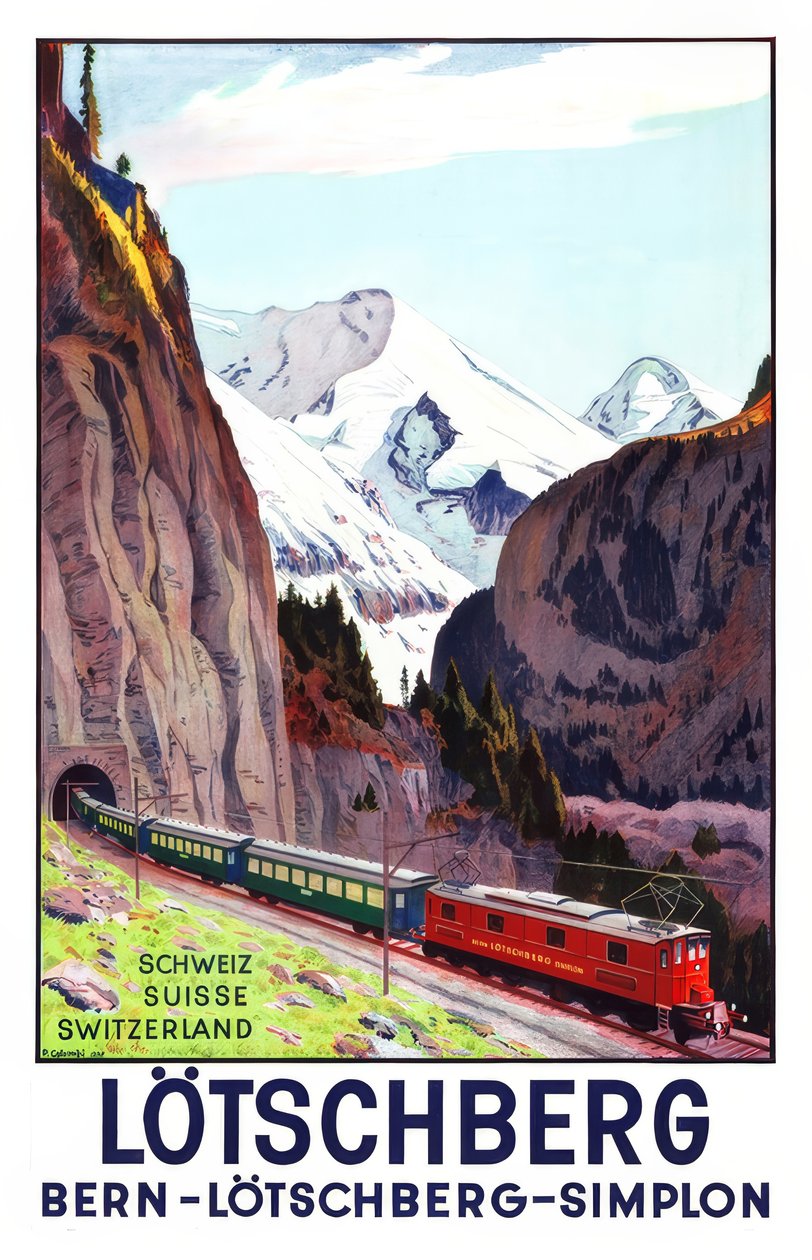 Ferrovia Berna-Lötschberg-Sempione da Plinio Colombi