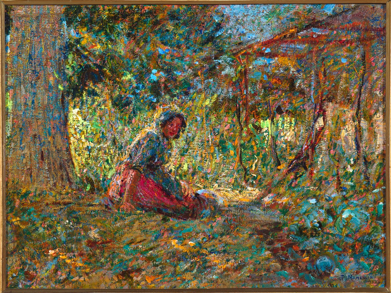 Nel giardino, c.1891 da Plinio Nomellini