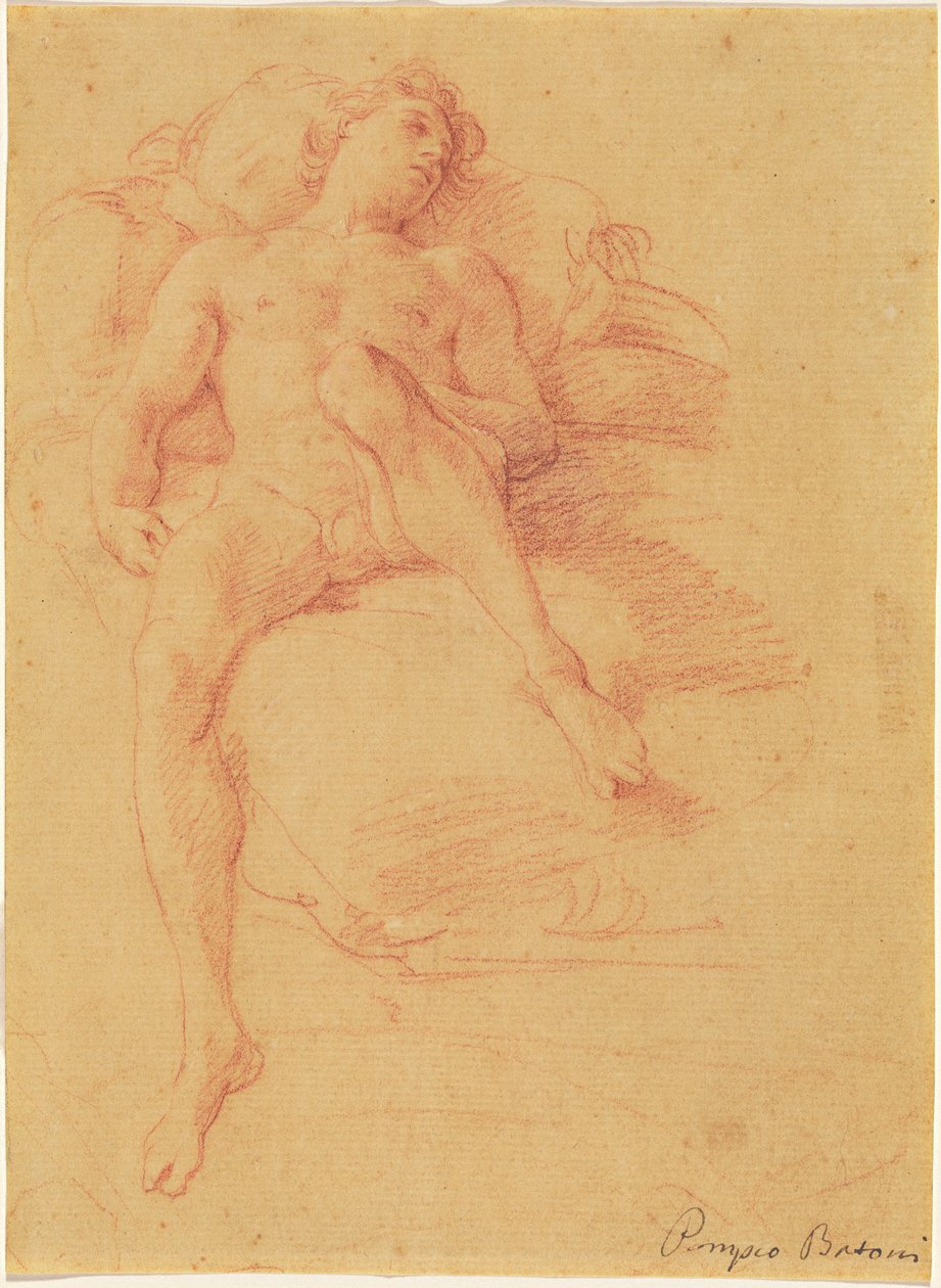 Nudo Maschile Disteso su un Letto da Pompeo Batoni