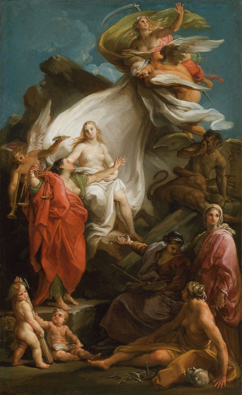 Il Tempo svela la Verità da Pompeo Girolamo Batoni