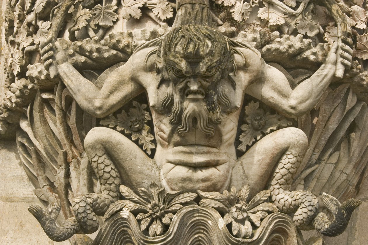 Gargoyle di un mostro marino da Portuguese School
