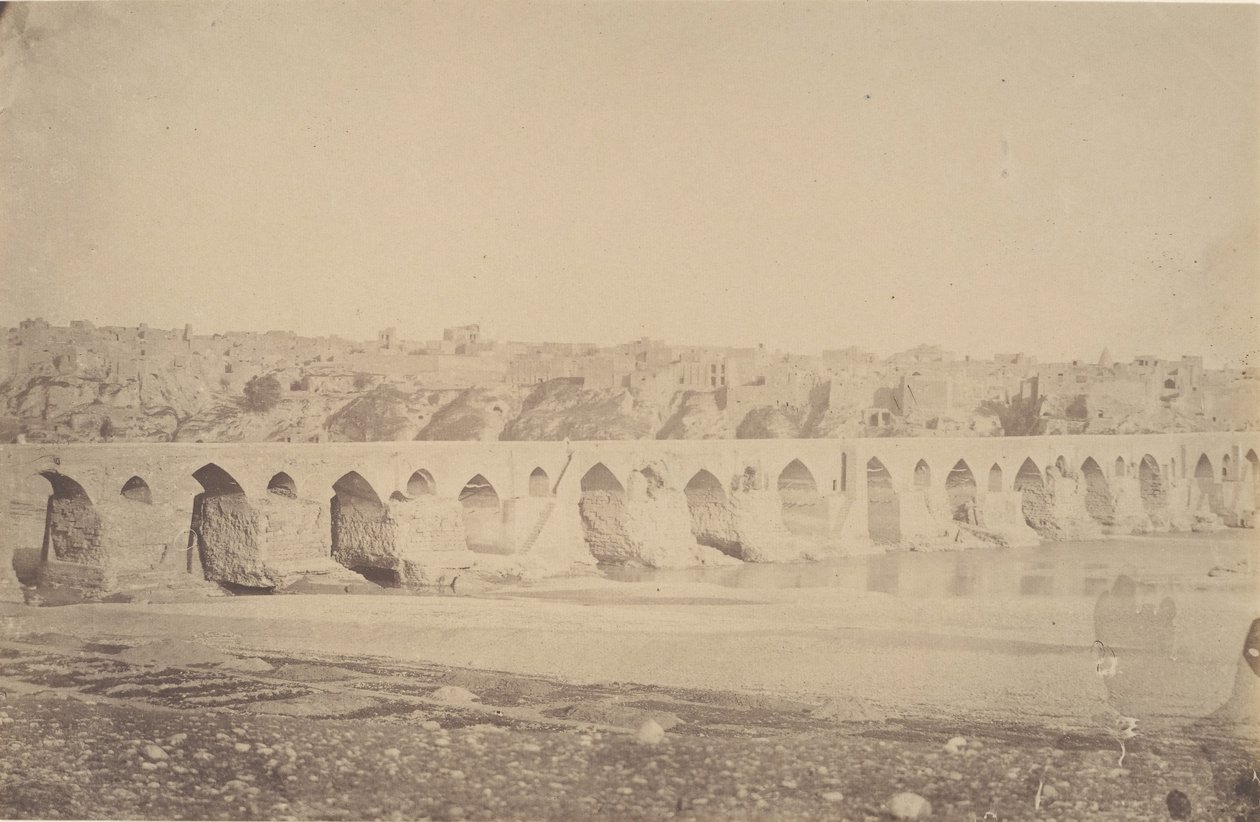 [Il ponte di Dizfoul], 1840s-60s da Possibly by Luigi Pesce.