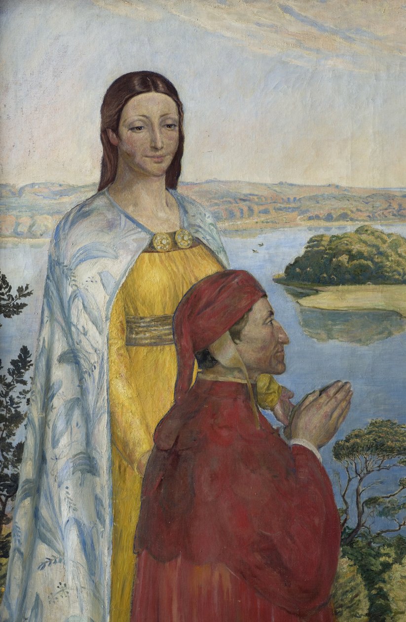 Dante e Beatrice in Paradiso da Poul Simon Christiansen