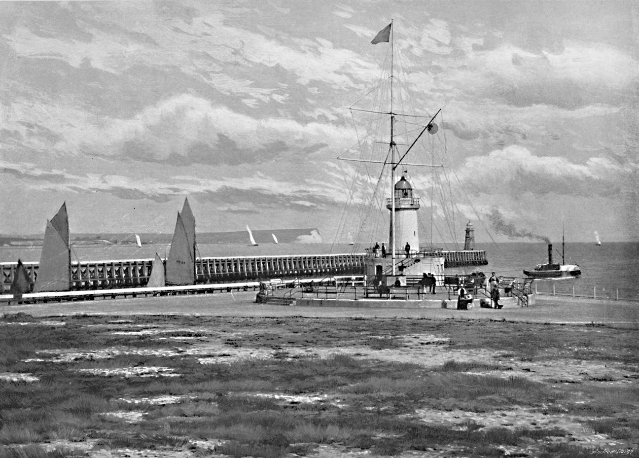 Stazione di segnalazione, Newhaven, c1896 da Poulton and Co