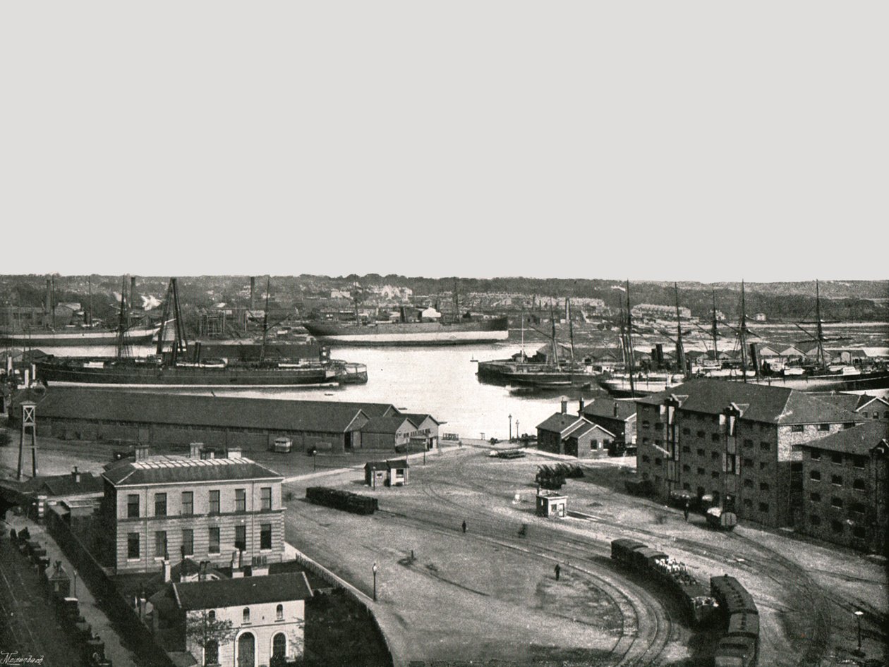 I Docks, Southampton, 1895 da Poulton and Co