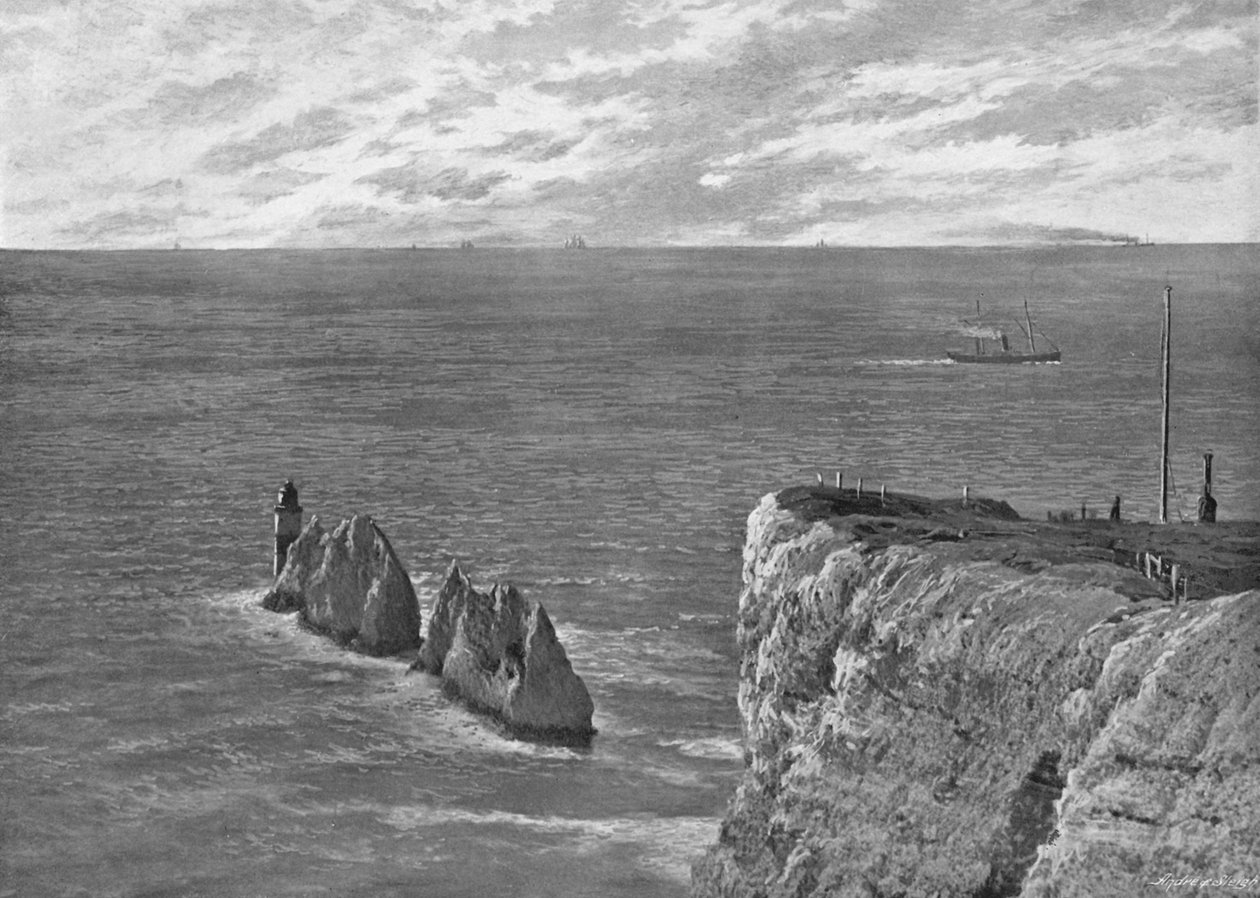 The Needles, Isola di Wight, c1896 da Poulton and Co