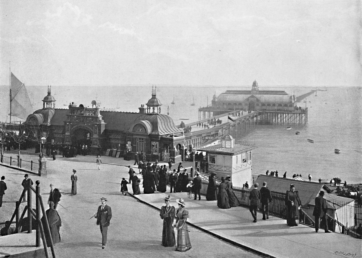 Il molo, Southend-on-Sea, c. 1896 da Poulton and Co