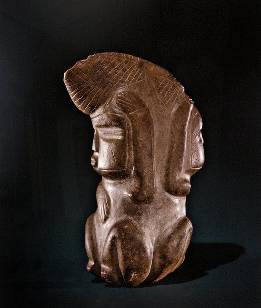 Doppia figura, Cultura Mezcala, Guerrero da Pre Columbian Pre Columbian