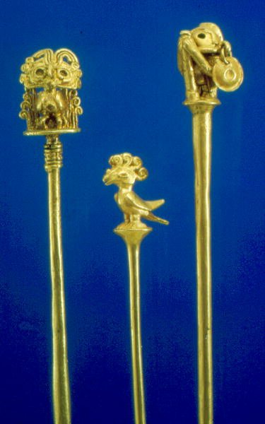Primi mestoli di calce Calima (oro fuso) da Pre Columbian Pre Columbian