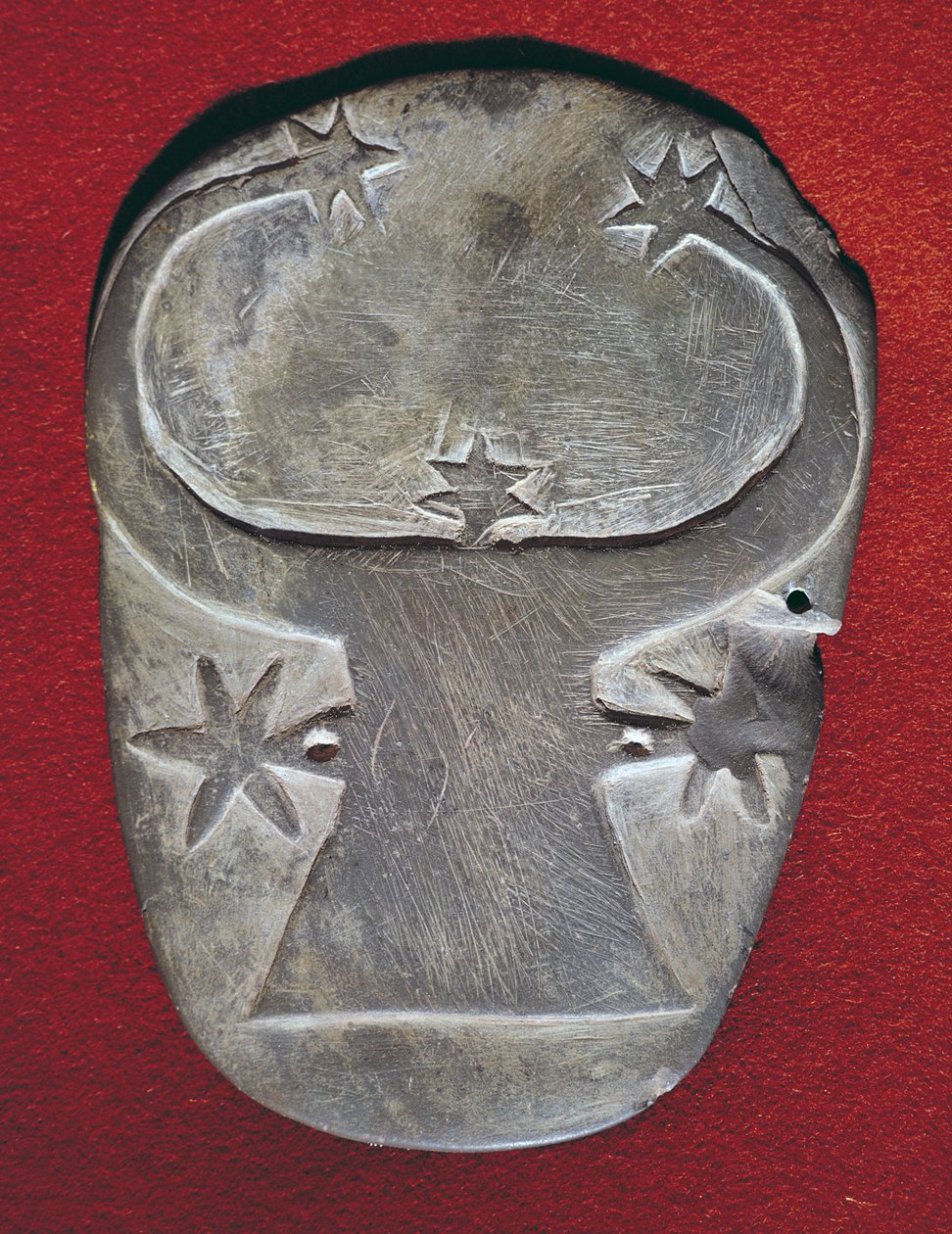 Tavolozza a testa di toro (scisto) da Predynastic Period Egyptian